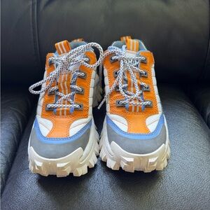 Caterpillar Orange and Gray Kids' Sneakers